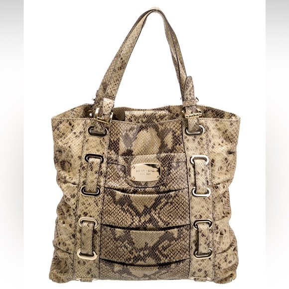Michael Kors Large Python Embossed Bag Vintage - Picture 1 of 5